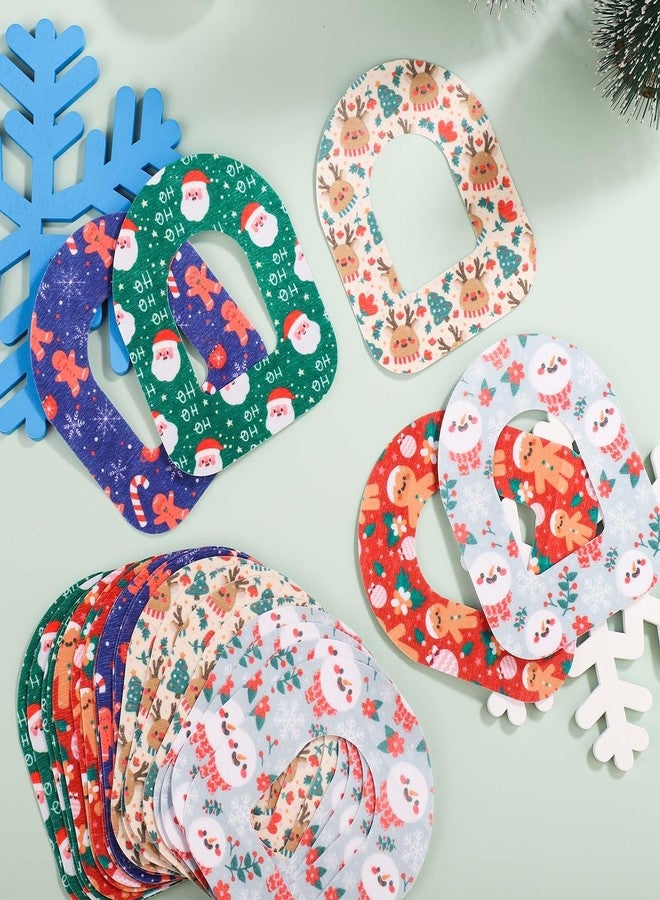 XIHIRCD ٢٥ ورقة لاصقة لجهاز Omnipod 5، ملصقات استشعار مقاومة للماء، ملصقات لاصقة لعيد الميلاد، شريط غطاء قابل للتهوية لجهاز Omnipod 5 - Image 3